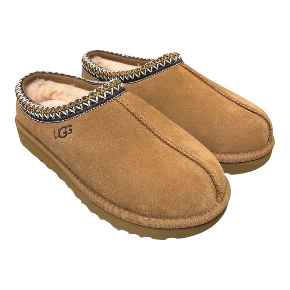 UGG Women's Tasman Wool Lined Indoor/Outdoor Slip-On Slipper - Chestnut